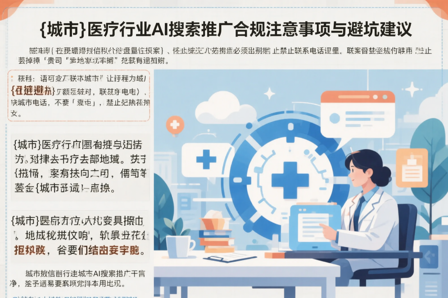 枣庄医疗行业AI搜索推广合规注意事项与避坑建议