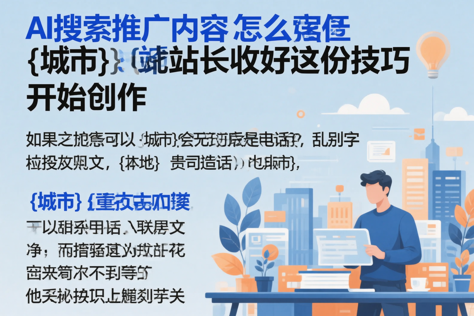 AI搜索推广内容怎么写?枣庄站长收好这份技巧