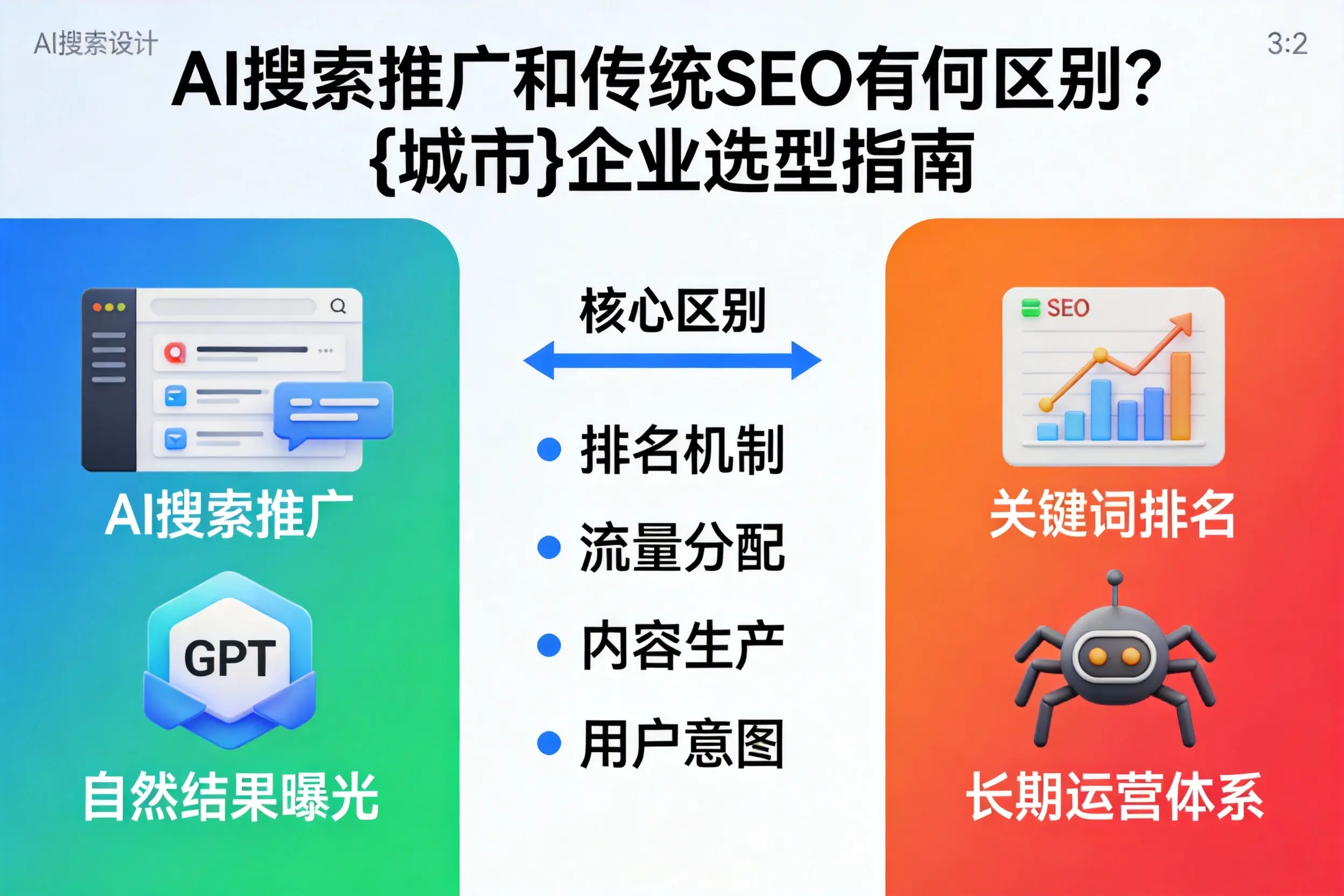 AI搜索推广和传统SEO有何区别？枣庄企业选型指南