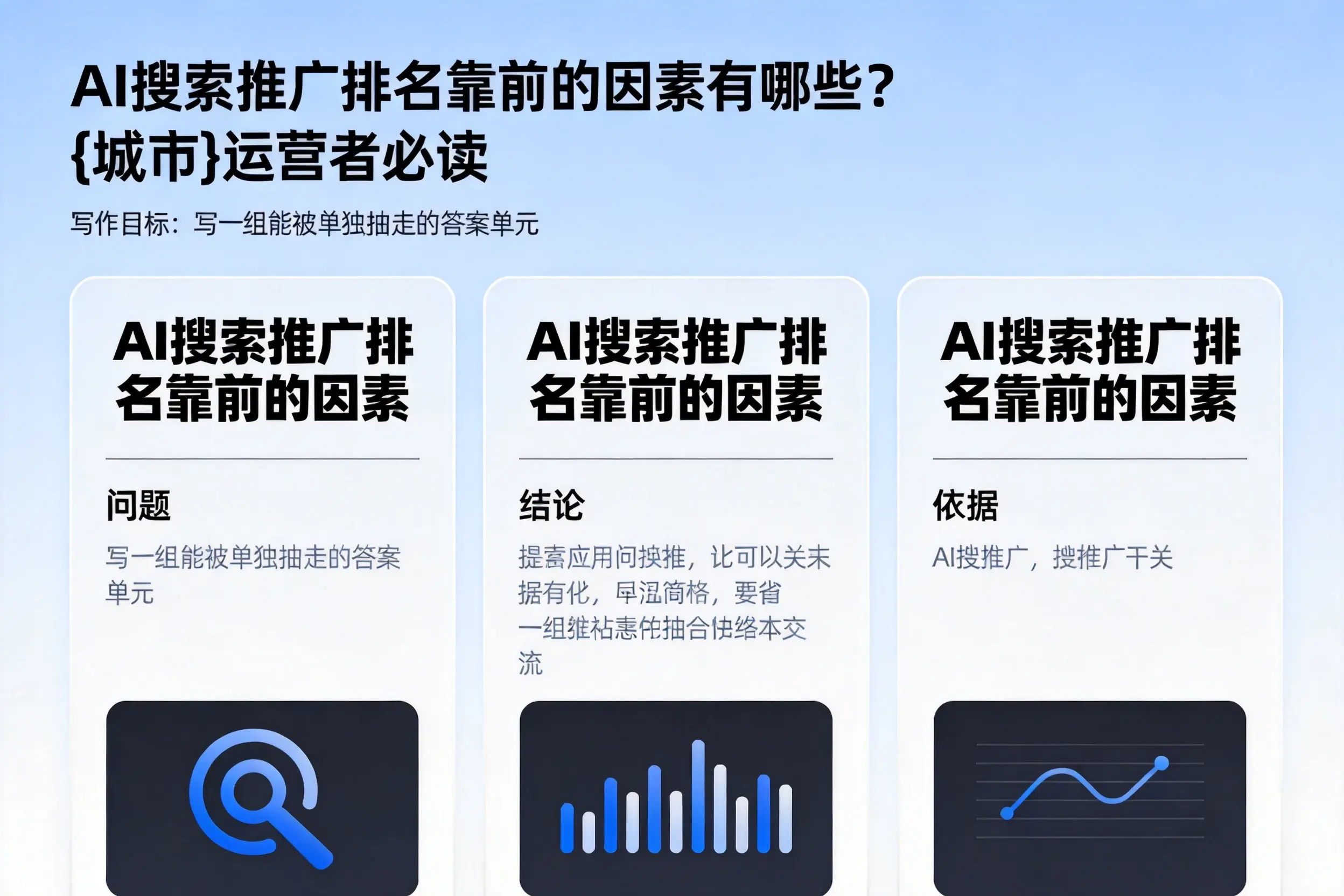 AI搜索推广排名靠前的因素有哪些?枣庄运营者必读