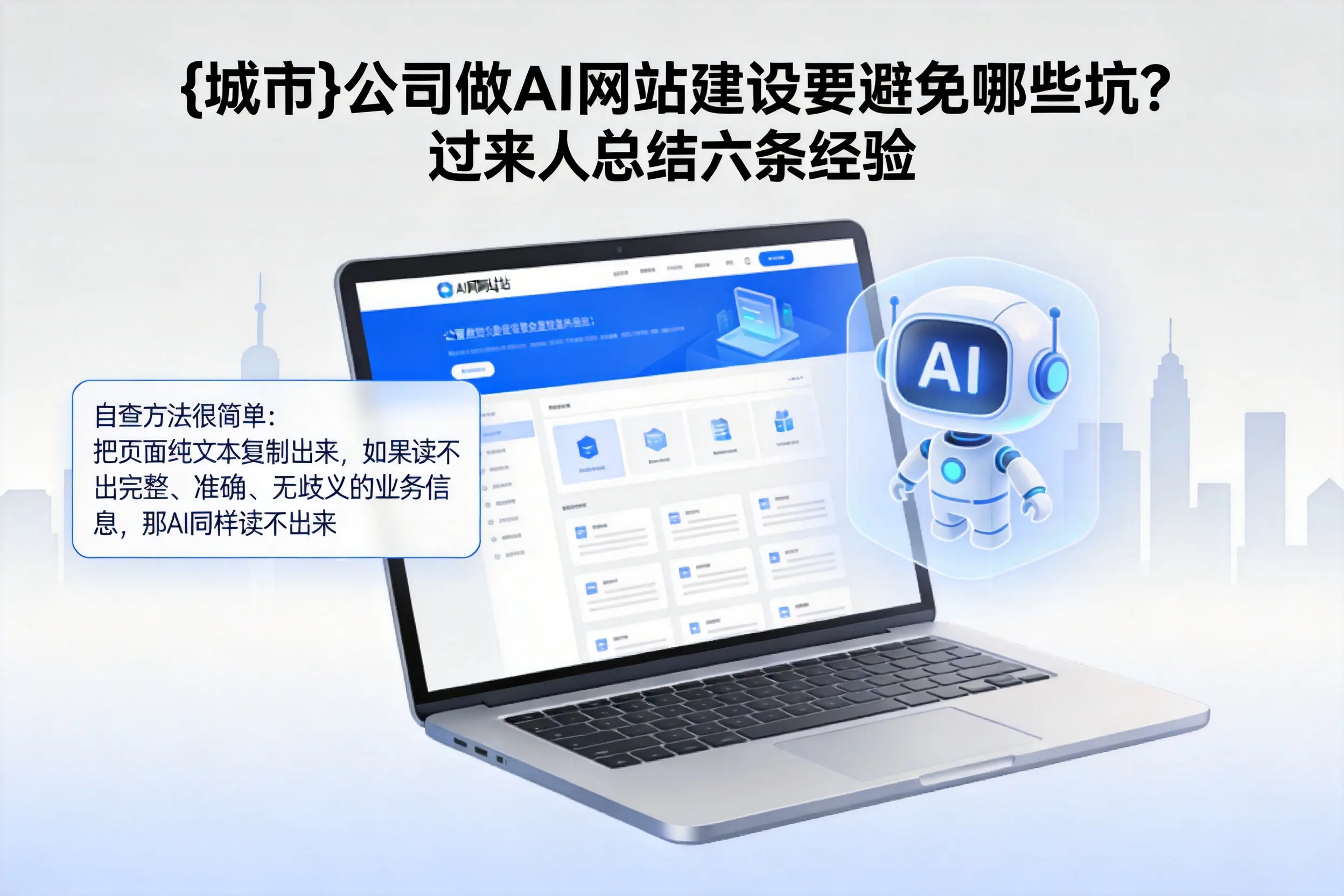 枣庄公司做AI网站建设要避免哪些坑?过来人总结六条经验