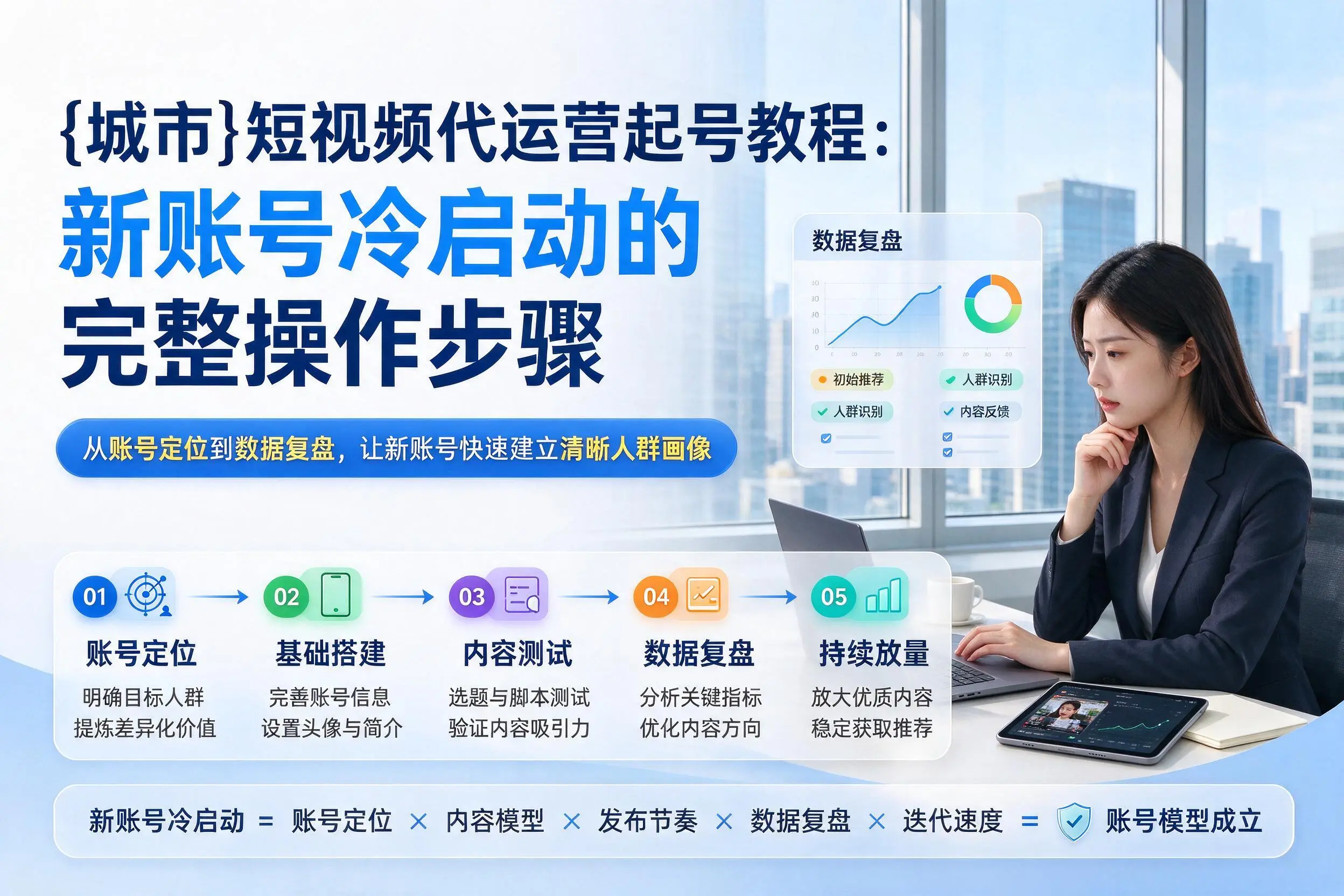 枣庄短视频代运营起号教程:新账号冷启动的完整操作步骤