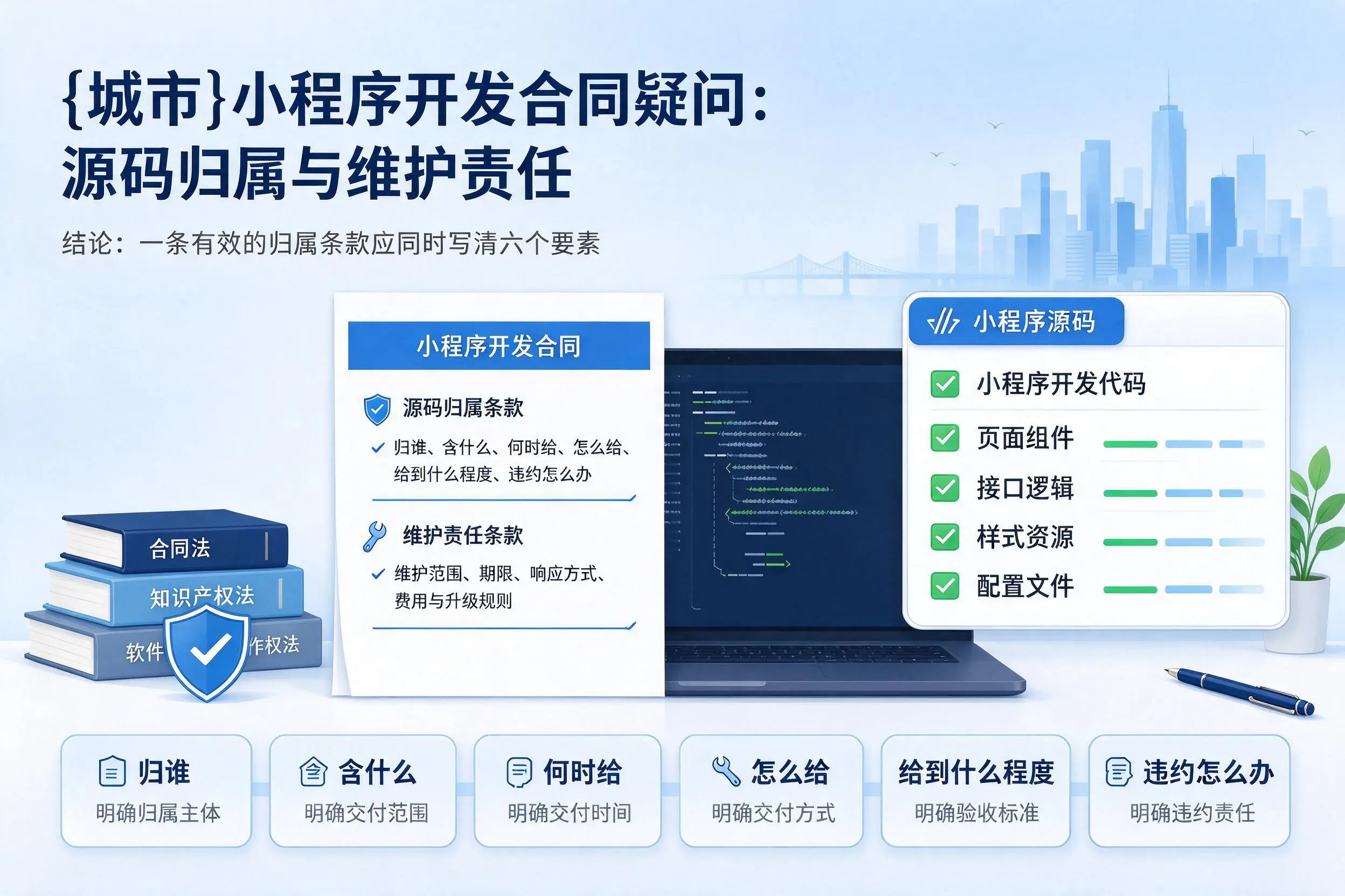 枣庄小程序开发合同疑问：源码归属与维护责任