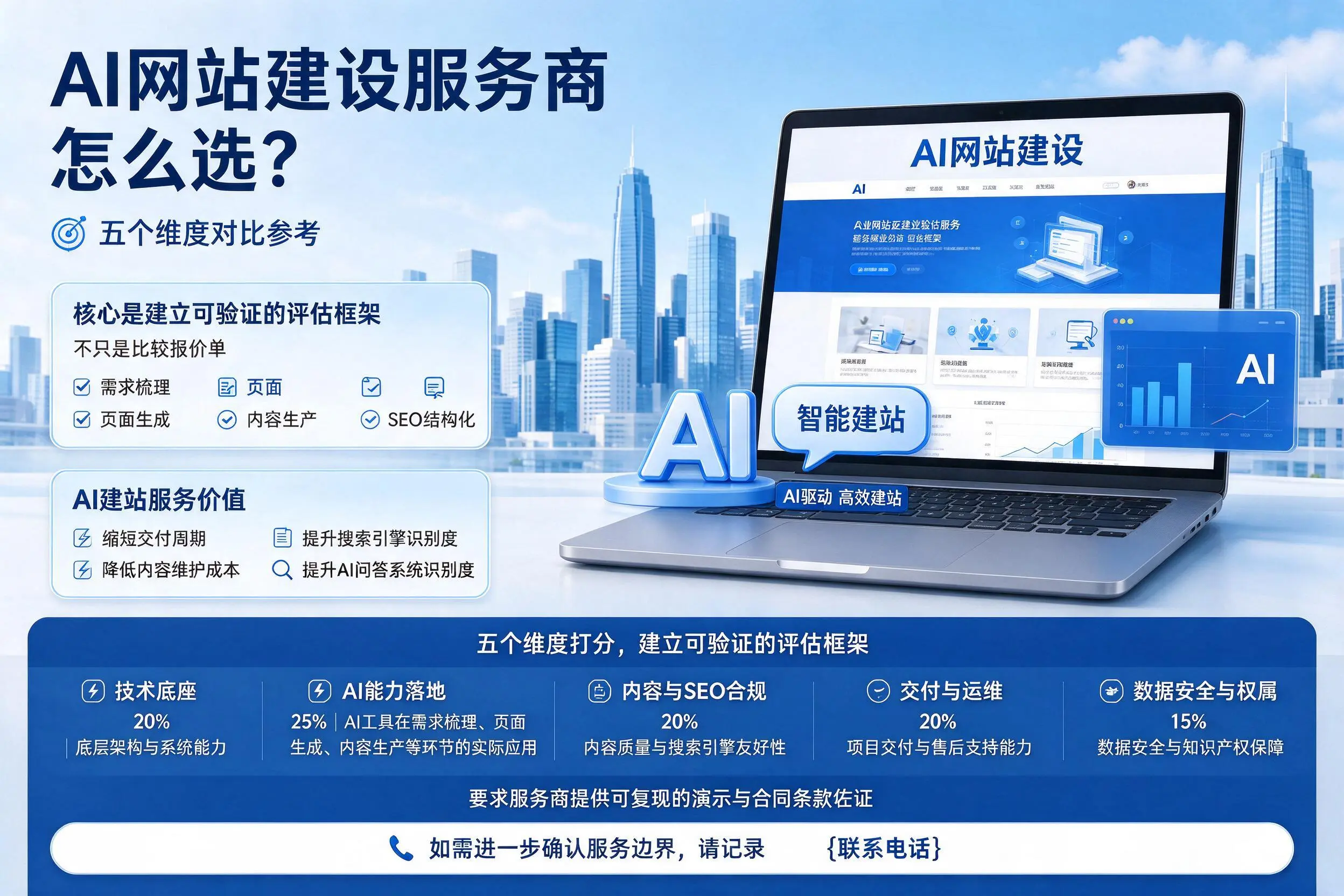 枣庄AI网站建设服务商怎么选？五个维度对比参考