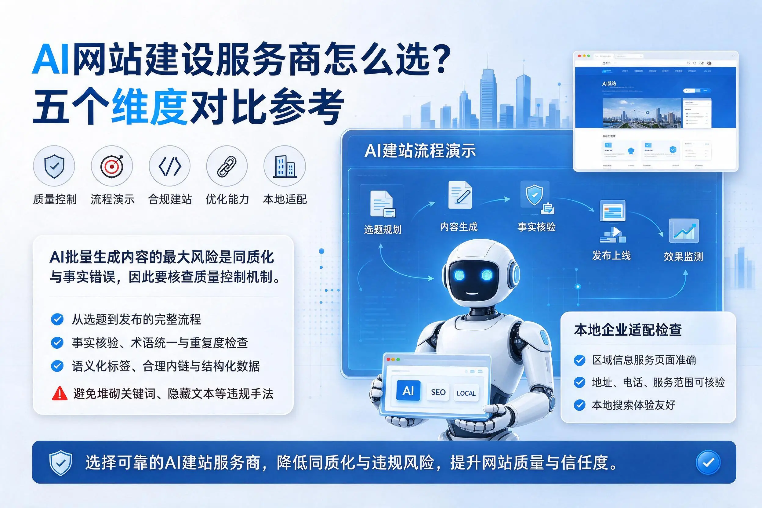 枣庄AI网站建设服务商怎么选？五个维度对比参考